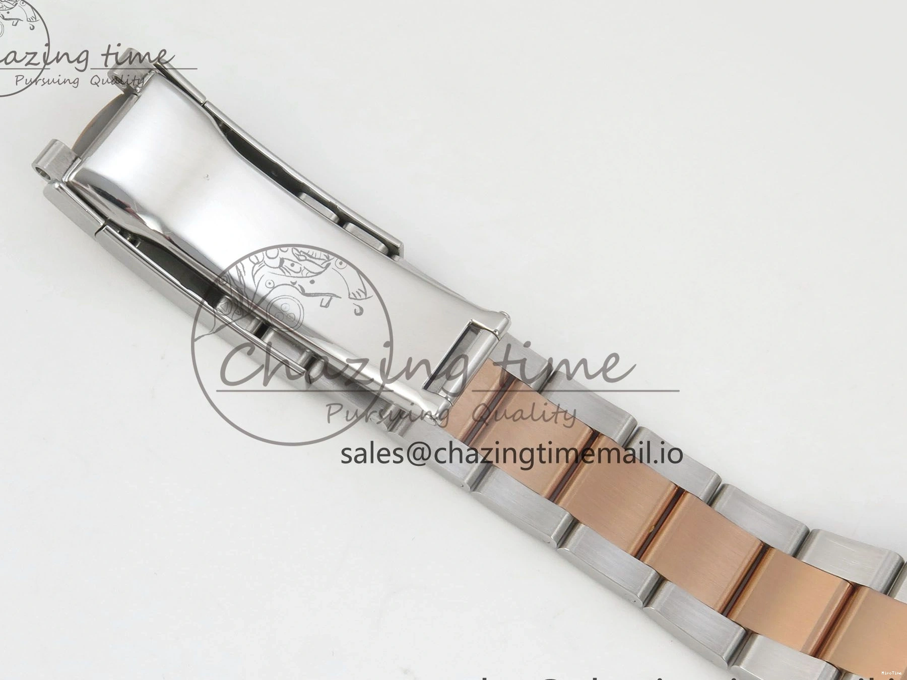 MiroTime 0426 FastDry DateJust 36 SS RG ARF 1:1 Best Edition 904L Steel White MOP Diamonds Dial on Oyster Bracelet SH 57